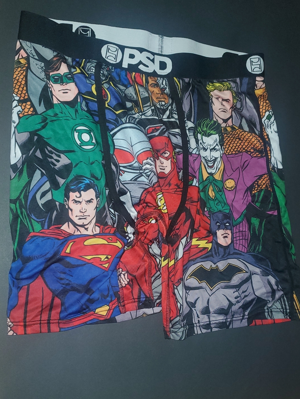 PSD Boys' DC Comics Superhero Boxer Briefs in Green, Red, Blue, Purple, Black